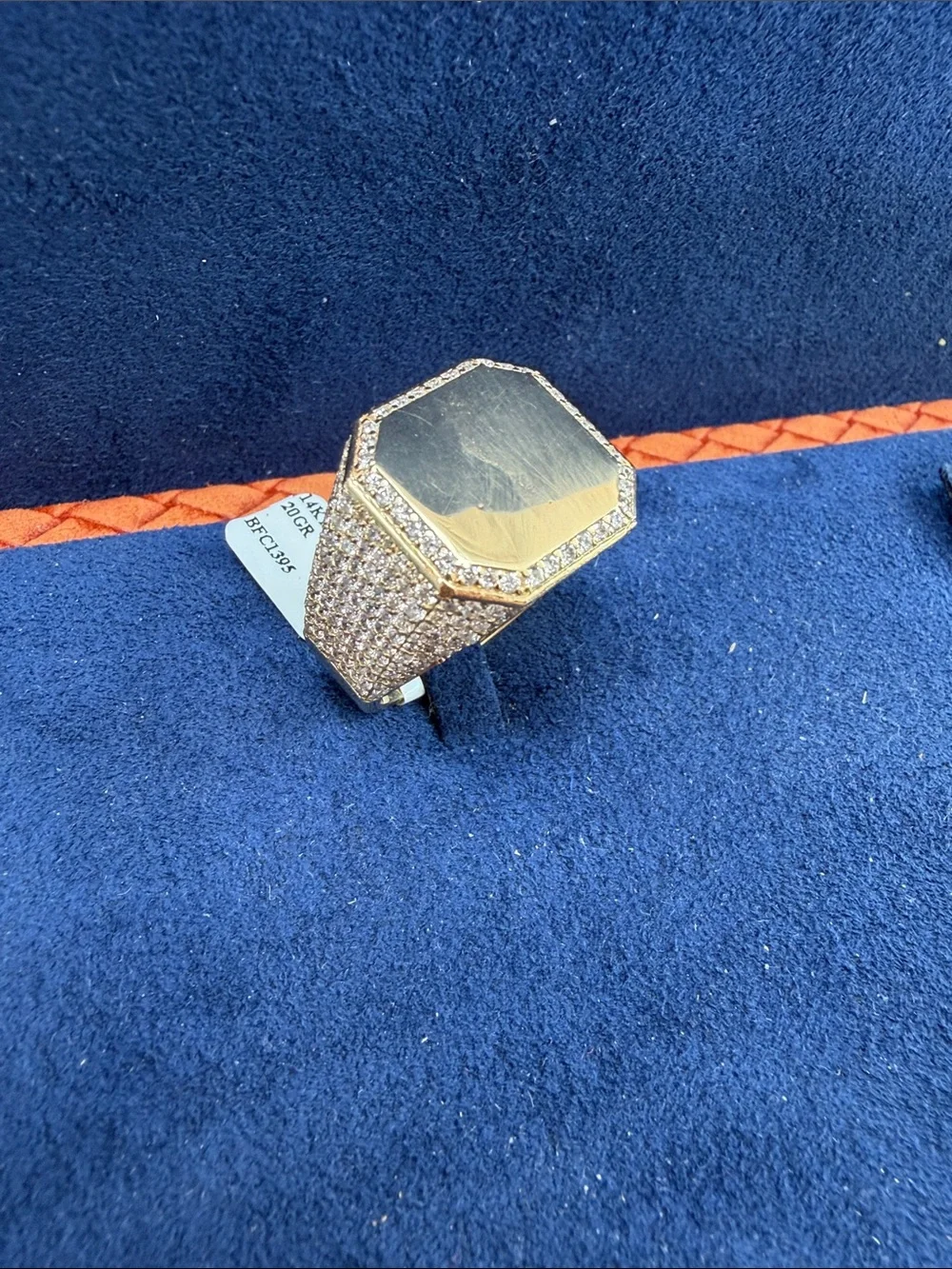 14K Signet 3CT Diamond Ring